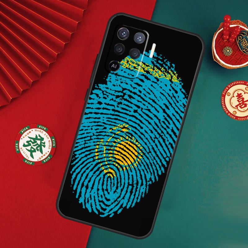 Kazakhstan Flag Case For Oppo A6 A5 Pro A15 A18 A38 A58 A78 A98 A54 A74 A94 A17 A57 A80 A60 A40 A16 A76 A96