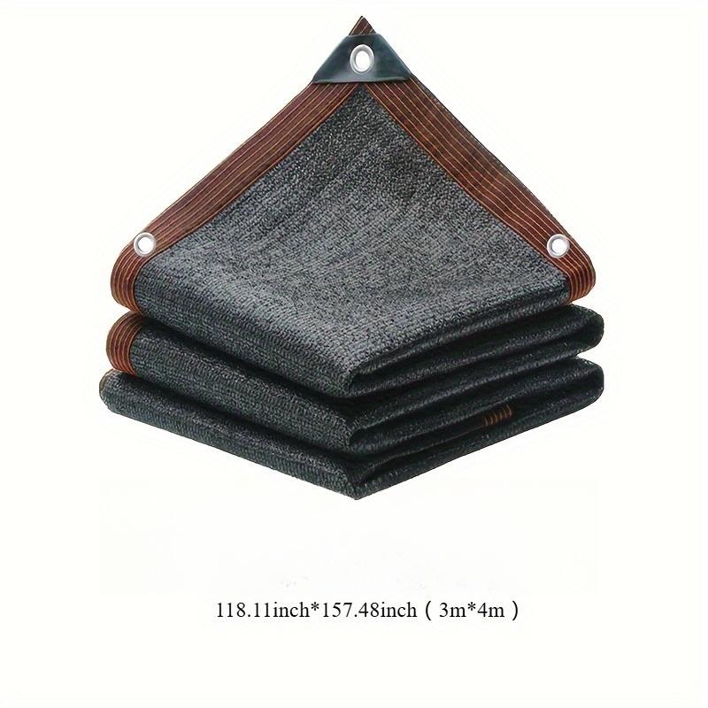 Durable Black UV Protection Canopy - Outdoor Sun Shade Net - Multiple Sizes Available for Travel, Picnics, and Pools