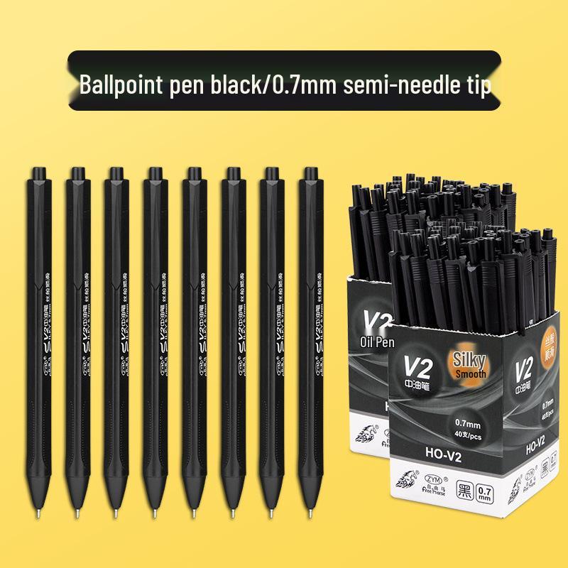 

Бесплатная ручка шариковая Free Horse V2 без протечек, красная и черная - ручка для подписи с плавным письмом Needle Tip 0.7 чёрный