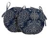 Vargottam Indoor Outdoor Round Bistro Chair Cushions Block Print 15-Inch Bistro Chair Pads Waterproof Seat Chair Cushion For Home