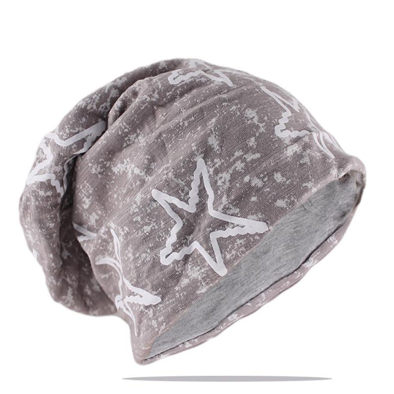New Style Fashion Adult Men Women Spring Autumn Warm Beanies Skullies Big Star Bone Casual Hip Hop Girls Bonnet Outdoor Gorras