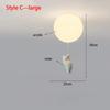 Modern Acrylic Spherical Cartoon Bear Resin Small Animal Bedroom Ceiling lamp Children's room Chandelier Corridor Ceiling Lamp