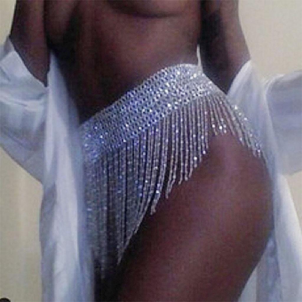 Shiny Luxury Bling Tassel Body Chains Jewelry Clothing Accessories Waistband Waistbelt Fringe Straps