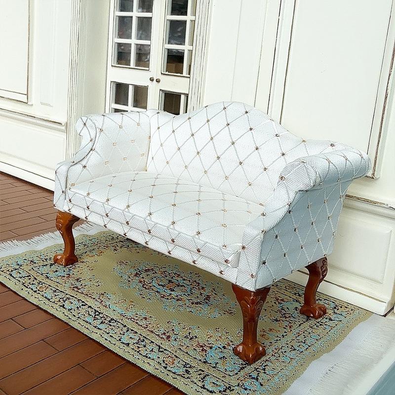 1/12 Puppenhaus Simulation Sofa Stuhl Modell Puppen Heim Sessel Sofa Wohnzimmer Möbel Dekor Puppenhaus Wohnszene Ornament