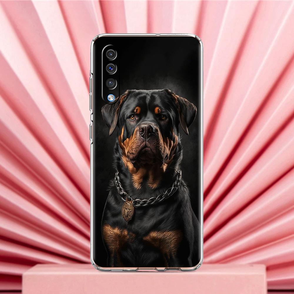 Phone Case For Samsung A56 A36 A26 A24 A16 A14 A12 A32 A50 A70 A20E A22 A40 A34 A54 A42 A52 5G A04s A06 Cover Rottweiler Dog