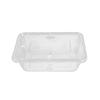 Klare Einweg-Rechteckige Meal Prep Behälter