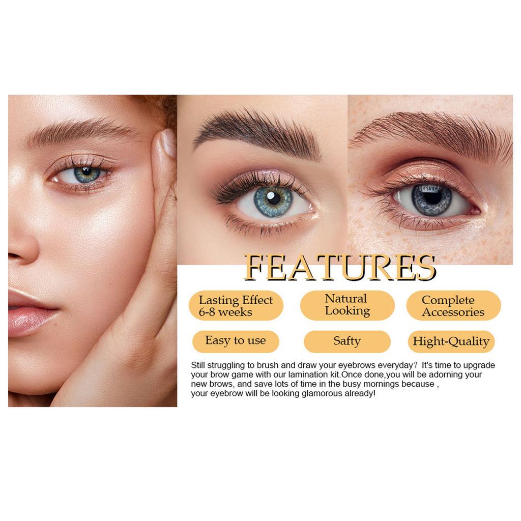 21ml Lash Lift Brow Lamination Kit Semi Permanent Eyebrow Eyelash Perm Lamination Set Eyelash Curling Wild Eyebrow Styling