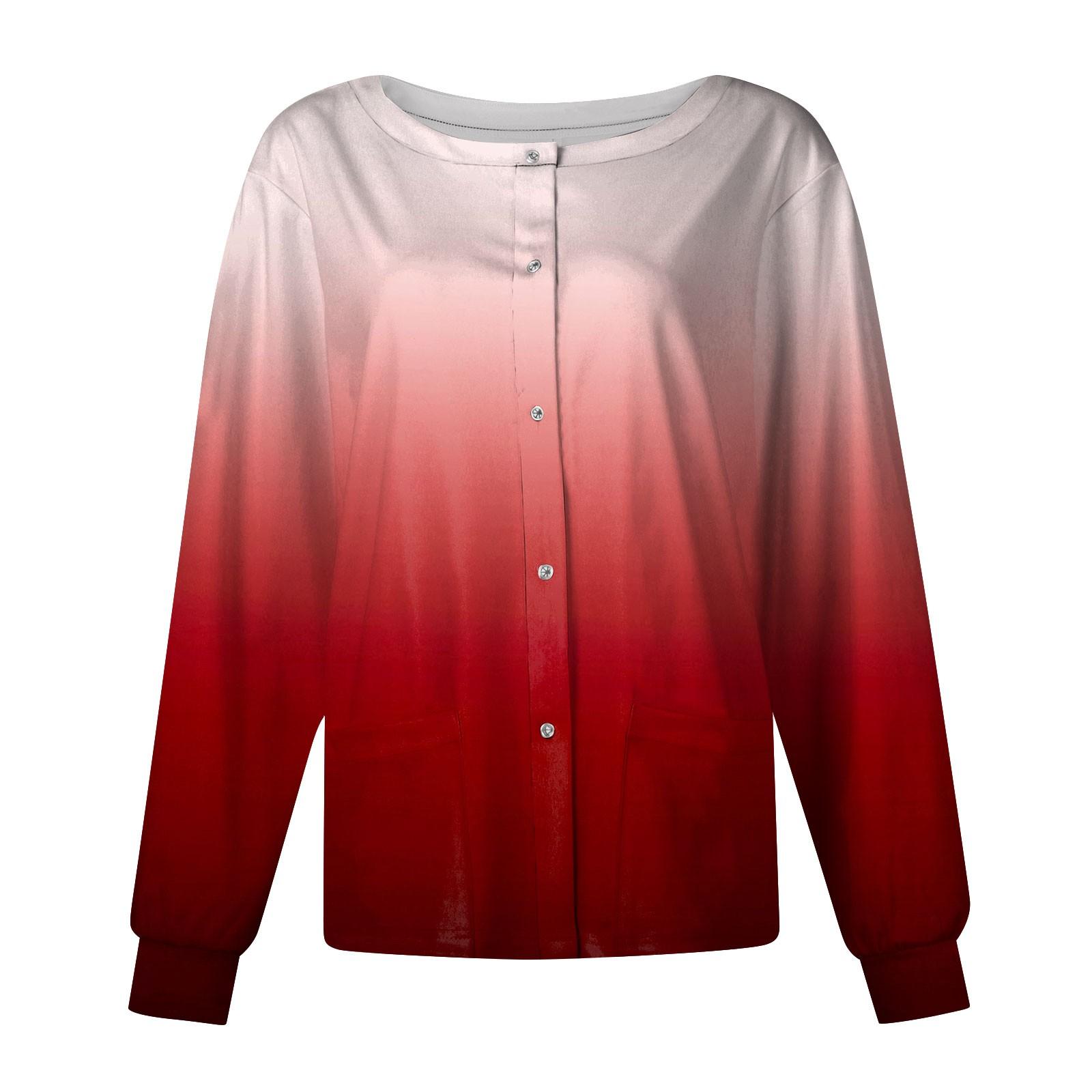 

Женский однобортный защитный комбинезон с длинным рукавом и карманом, рабочий воротник-стойка, кардиган, куртка, топ XXXL красный