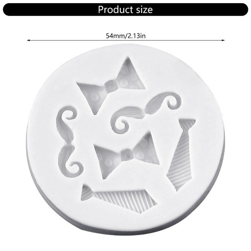 Fondant Chocolate Molds Bowtie Mustache Silicone Molds Fondant Cake Decorating Tool Candle Soap Molds Easily To Clean