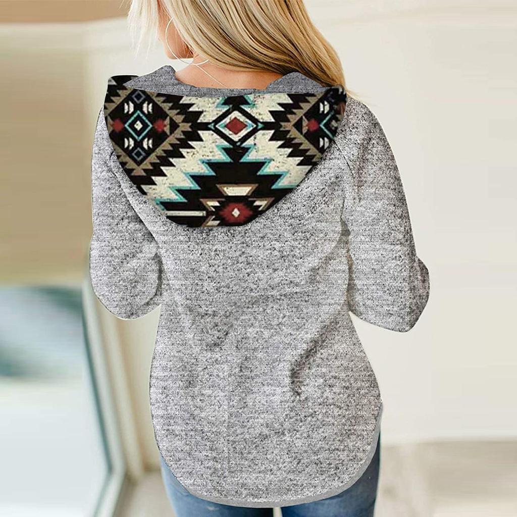 Women's Hoodie Sweatshirt Casual Pullover Tunic Top Long Sleeve Shirt