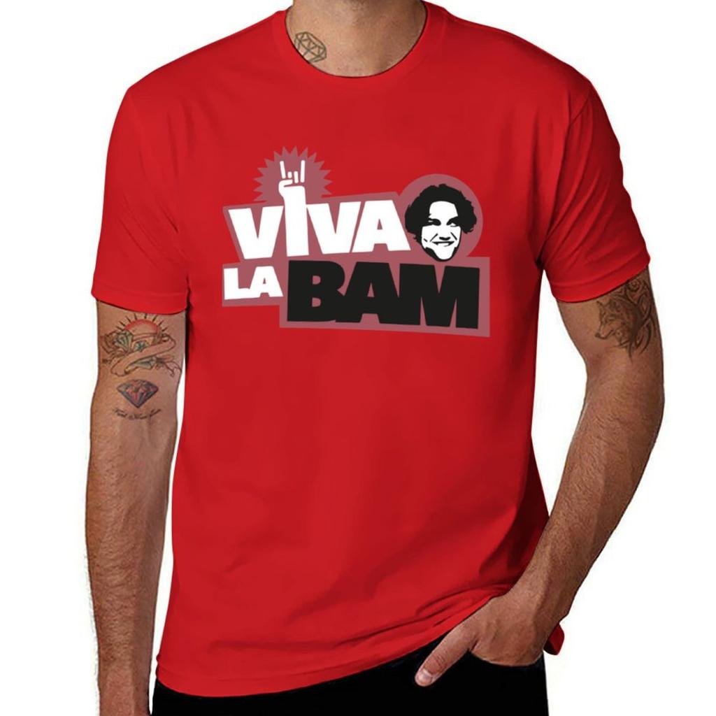 Bam Margera T-Shirt Oversized Hippie Clothes Plain White T Shirts Men