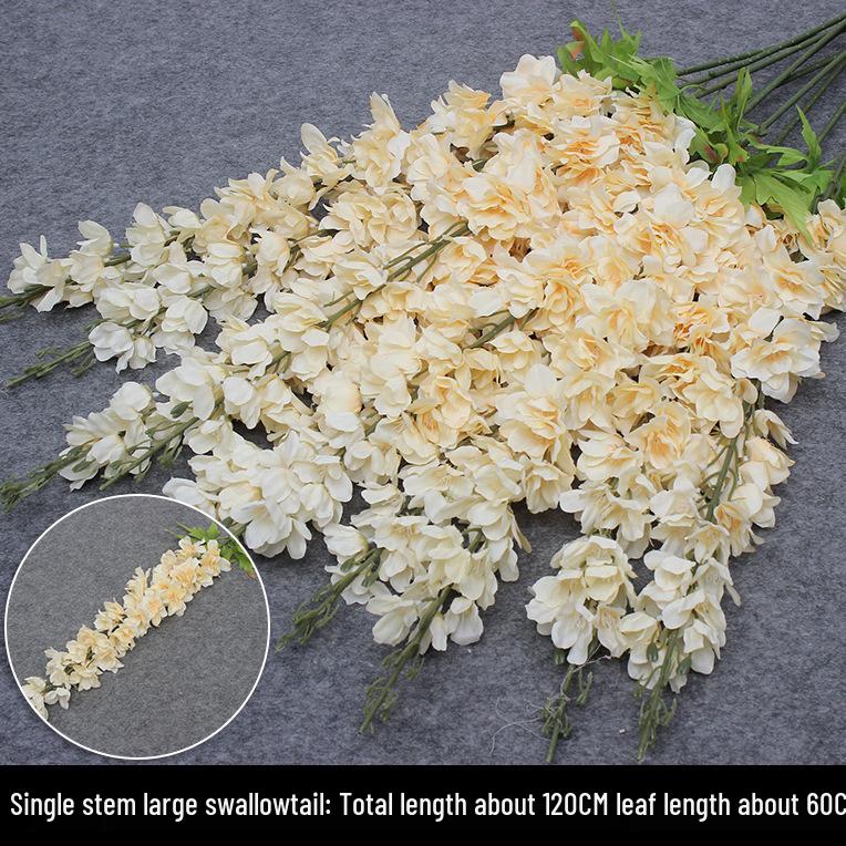 Champagne Silk Flower Wedding Decor - Artificial Ceiling & Aisle Floristry Elements