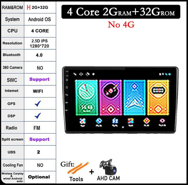 9 Inch For Kia Ceed ED 2006 2012 Android 14 Car Radio Video Multimedia QLED IPS Navigation GPS Stereo Screen Auto 4G+Wifi