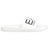 Emporio Armani EA7 Flat Open-Toe Slide Sandals Unisex Footwear White 7X000108AF15118U0001