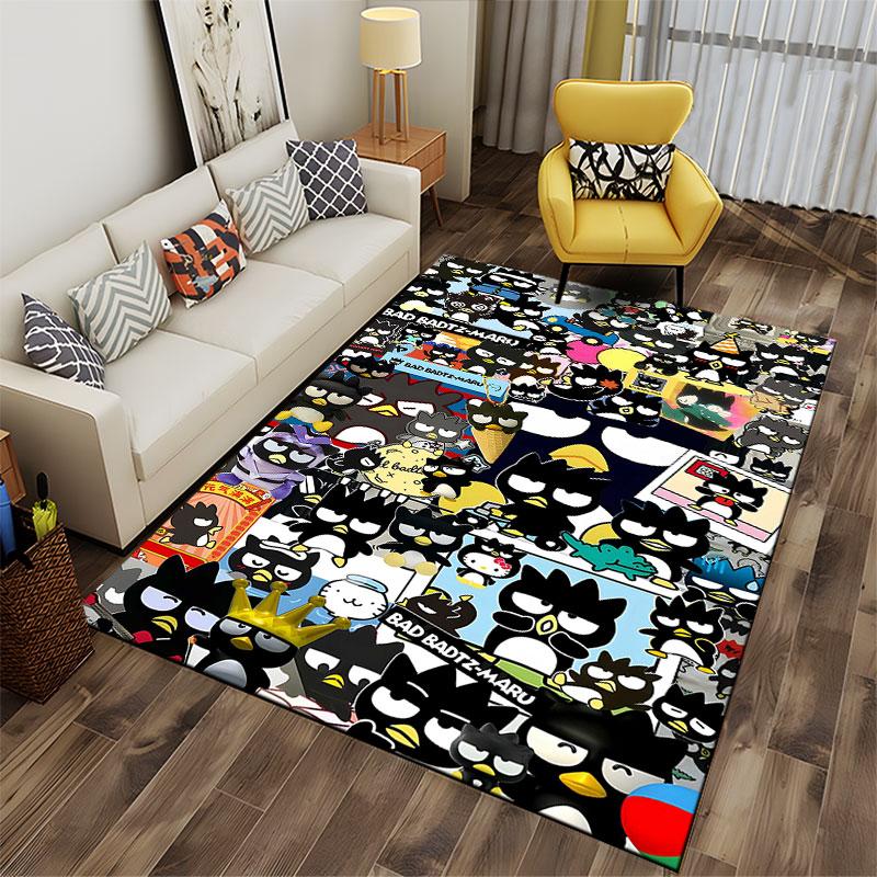 Bad Badtz-Maru Collage Carpet suitable as a non-slip mat for the living room or bedroom sofa