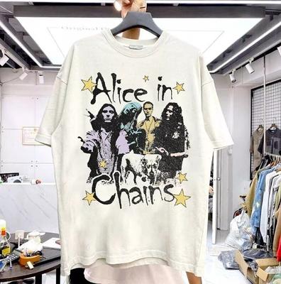 Alice In Chains Poster Short Sleeve White Short Sleeve Unisex Tshirt S-5XL Unisex T-Shirt