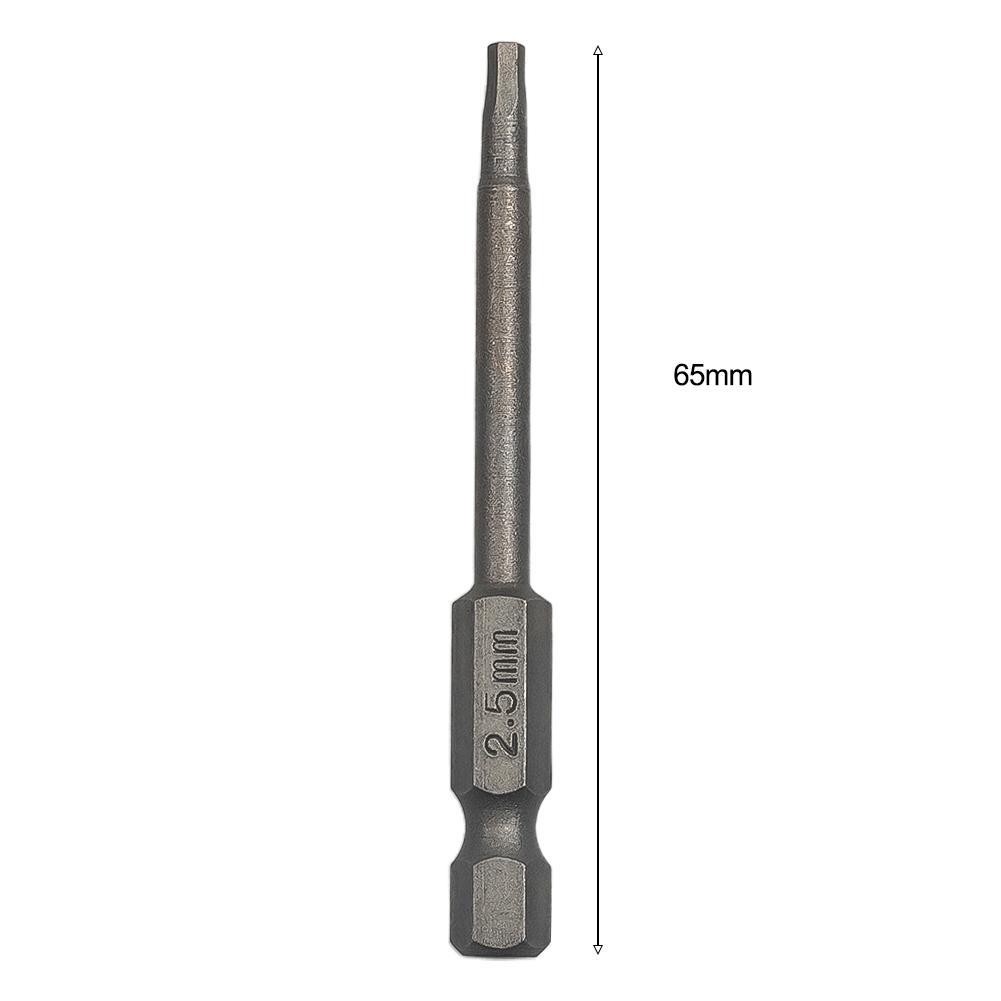 50mm Magnetic Hexagon Screwdriver Bit Alloy Steel 1/4" Hex Shank Screwdriver Screw Driver Impact-Driver Drill Hand Tools