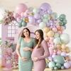 Retro Macaron Latex Balloon Garland Set for Celebrations and Parties