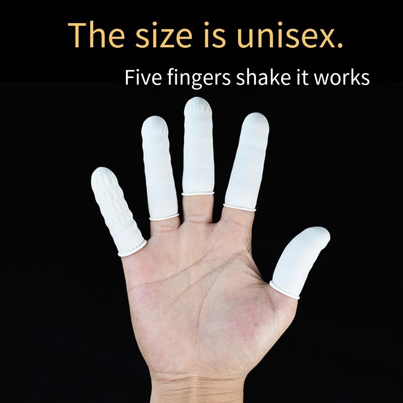 80 Stück/Set Medizinische Gummi Fingerlinge Einwegstöpsel Medizin Einzel-Fingerkopfschutz Vaginaluntersuchung Unsteril Schutzhandschuhe
