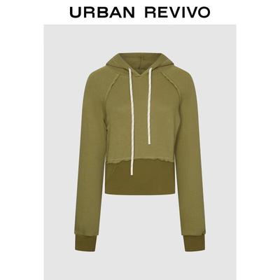 UR 2025 Women's Color Block Hooded Sweatshirt