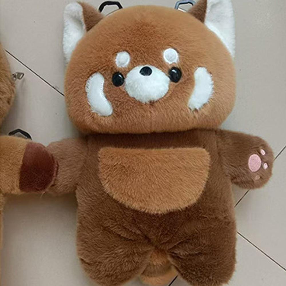 Shoulder Little Panda Backpack Doll Plush Animal Sleepy Doll Bag Unique Raccoon Plush Bag  Outdoor