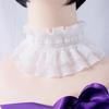 New Ruffled Edge Fake Collar Detachable Black White Cloak Scarf False Collar Women Girls