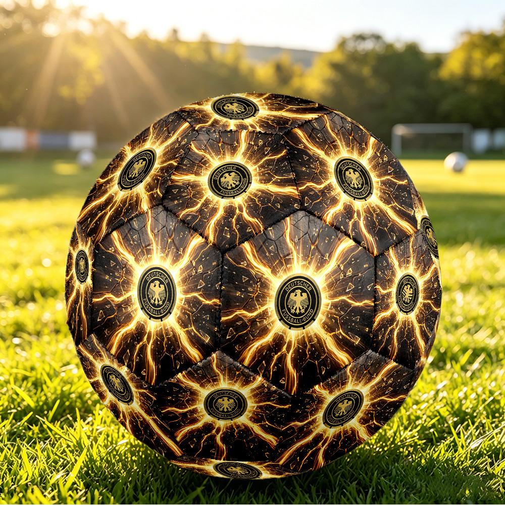 Germany Football Printed Size 5 Soccer Ball Wear Resistant Standard Adult Training Football Fan Gift for Indoor Outdoor Match Sports