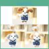 Plush Teddy Dog Keychain With Polyester Fiber Filling For Girls Gift Decor