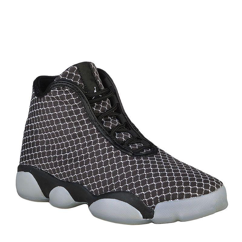Jordan Horizon Abrasion Resistant Abrasion Resistant High top Children's Basketball Shoes Black Teenagers 823583-010