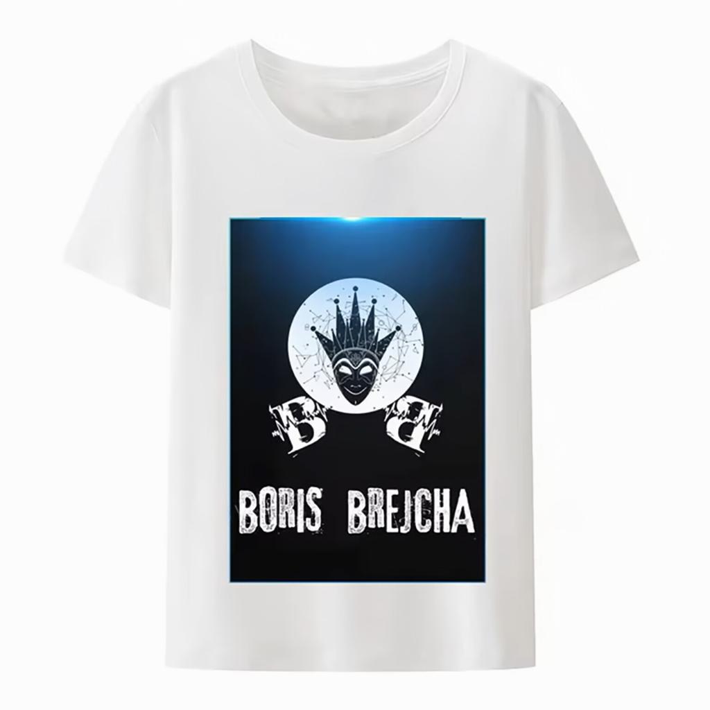 Lässiges Boris Brejcha DJ Masken T-Shirt Cooles Kurzes Herren Damen T-Shirt Männlich Hip-Hop Sommermode Hipster Ärmel Top