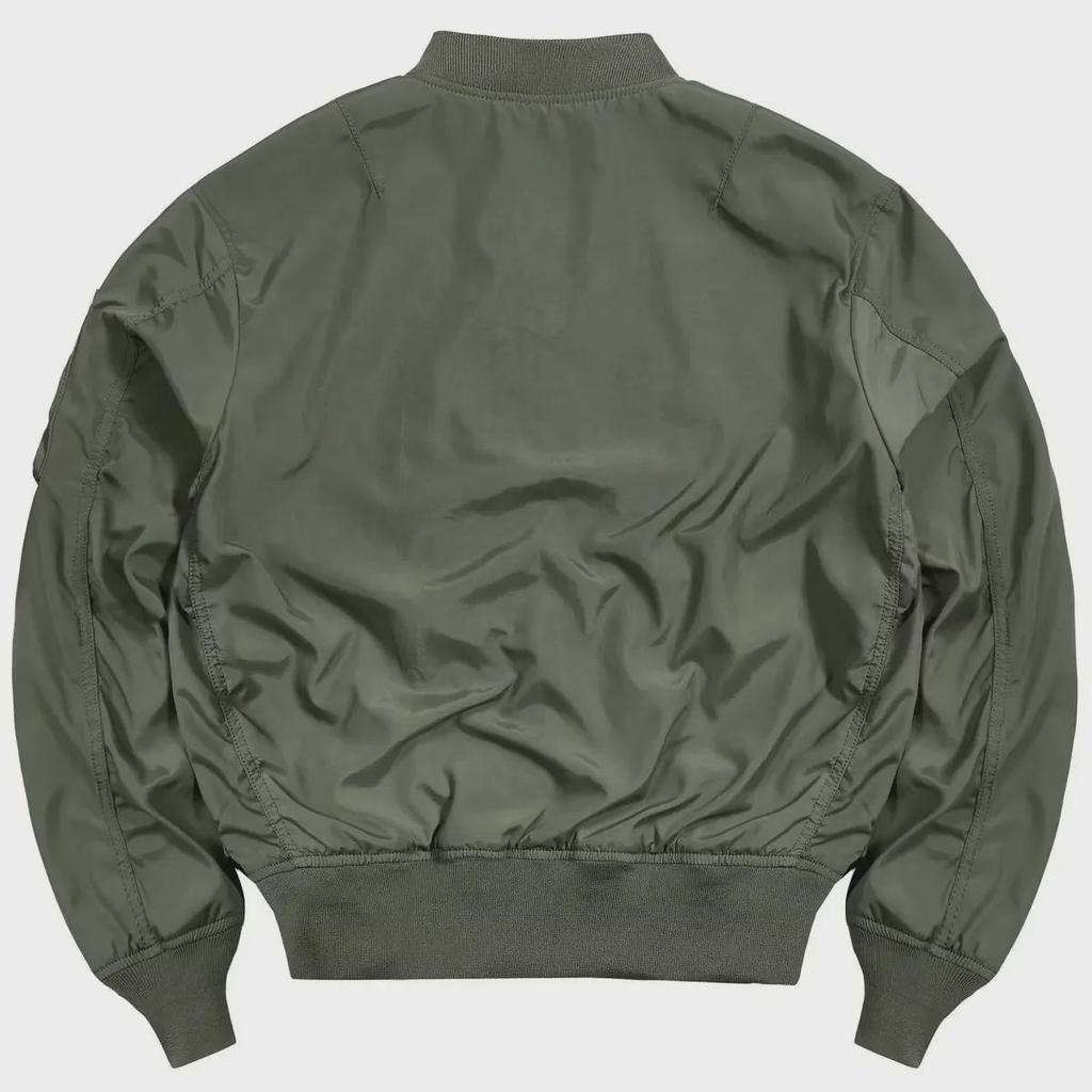 Jaqueta Bomber Masculina Retrô de Luxo Leve MA-1 para Primavera, Outono e Inverno