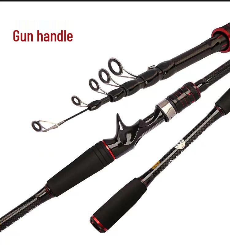 

Телескопическое карбоновое удилище для морской рыбалки: Портативное и легкое, многоцелевое спиннинговое удилище 1.65m