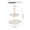 Nordic Ceramic 2-Tier Fruit & Cake Stand