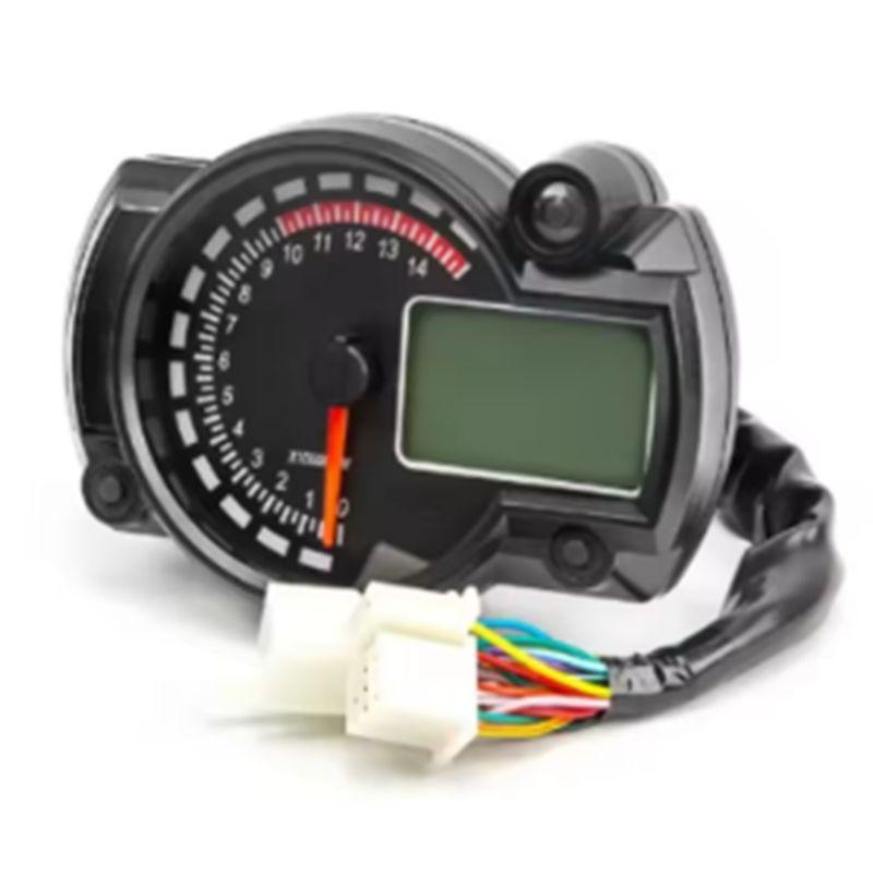 Stable-Motorcycle Modification Accessories Motorcycle Universal Instrument Waterproof LCD Digital Odometer Speedometer зелёный