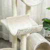 Cat Tree 105cm Cat Tower with Tunnel, Platforms Cat Scratching Post with Sisal Scratching Posts, for Cats up to 5 kg, Beige