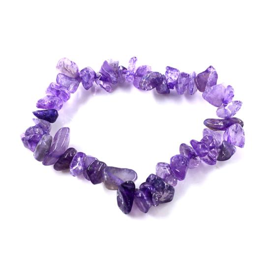 Irregular Shape Stone Bracelet All-match Natural Elastic Rope Women Bracelet Hand Decor