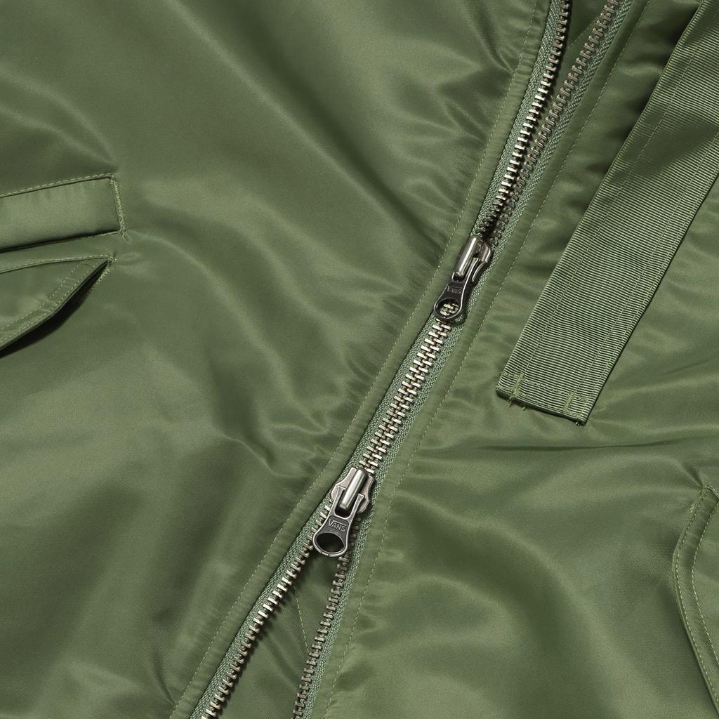 Vans Tokyo Design Collective Mte Ma-1 Fw24 Fashion Long Sleeve Zipperless Pilot Jacket Unisex Jacket Bronze-Green VN000FSKZY4
