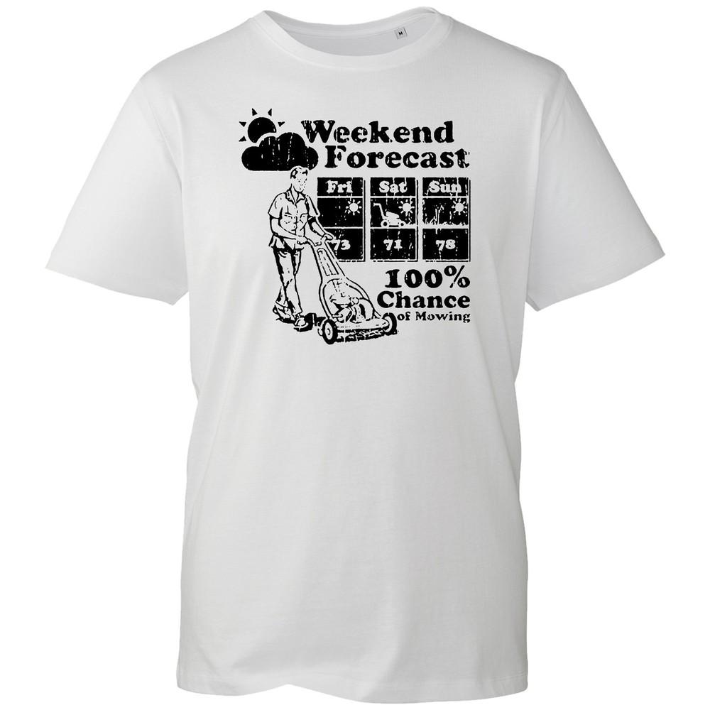 Weekend Forecast Mowing T Shirt Funny Gardening Dad Gift Lawn Care Unisexs Unisexs