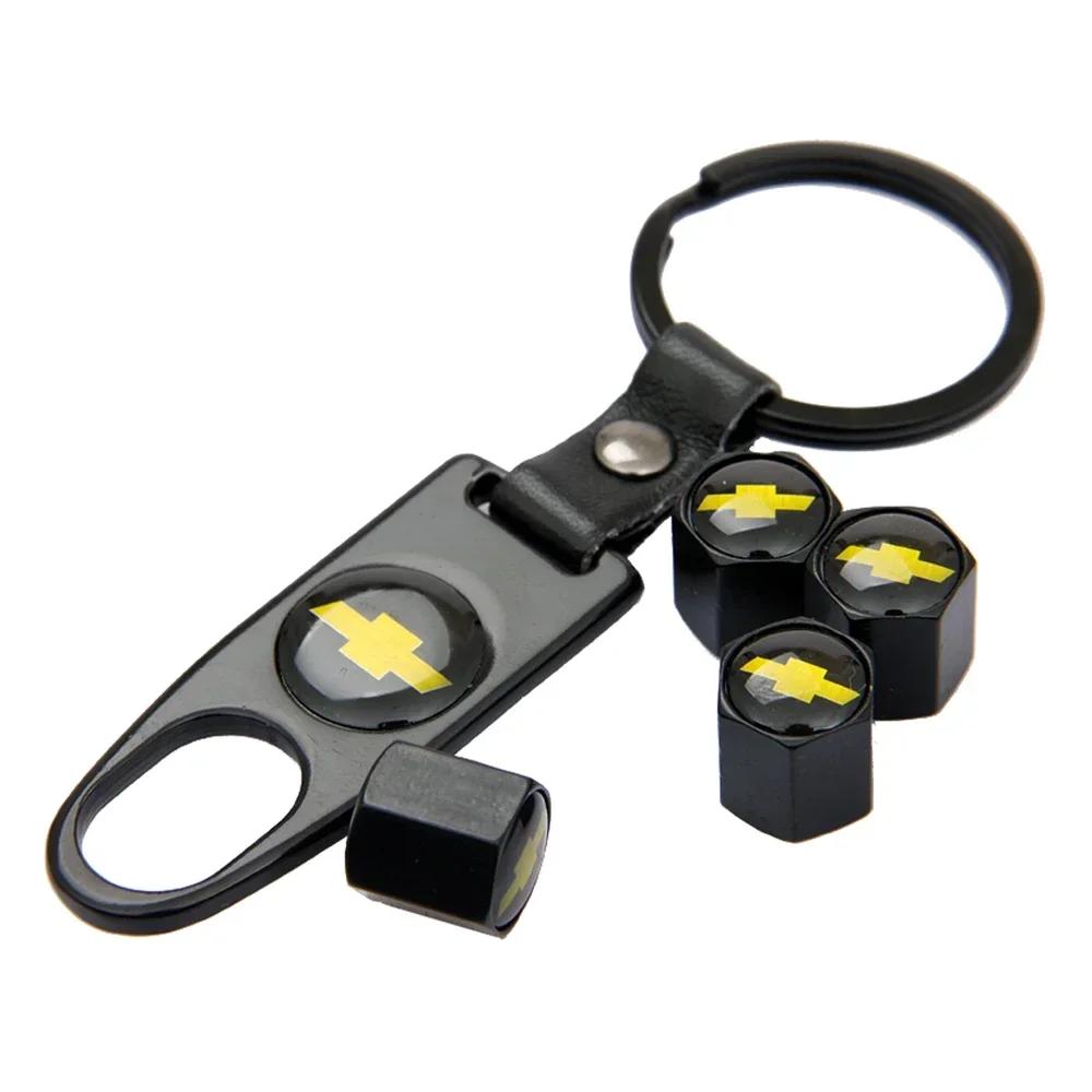 Car Wheel Metal Alloy Valve Caps For Chevrolet Cruze Malibu Spark Orlando Aveo Captiva Optra Trax Lacetti Tire Modification