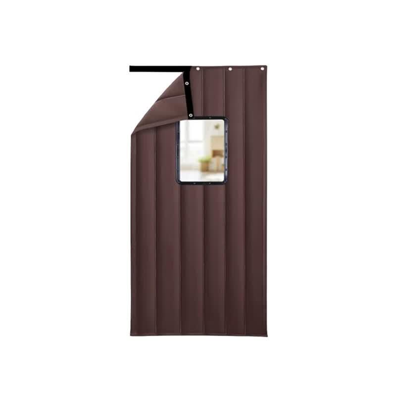 Dark Grey Oxford Cloth Thermal Door Curtain