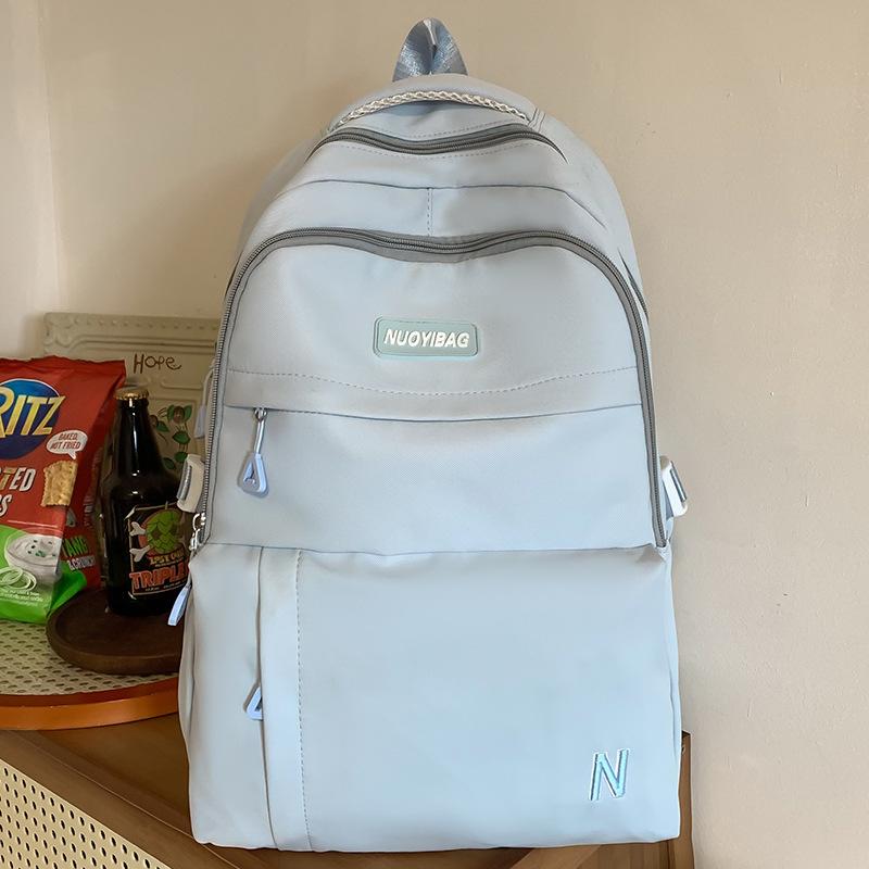College Students  Girls  Junior High School Students  Solid Color Backpacks  High School Students  Backpacks