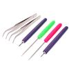 3Pcs Tweezer Needles Slotted Pen Tool Kit Quilling Paper Diy Set Paper Tool