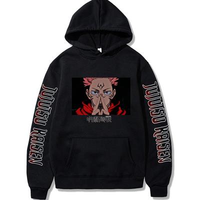 Jujutsu Kaisen Yuji Itadori Grafik-Hoodies Vintage Übergroßer Kapuzenpullover Hip Hop Lange Ärmel Hoodie Herren Damen Kleidung
