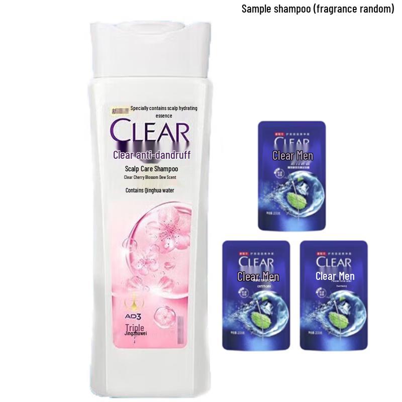 

Clear Anti-Dandruff Scalp Care Shampoo Cherry Blossom Scent 4-Pack