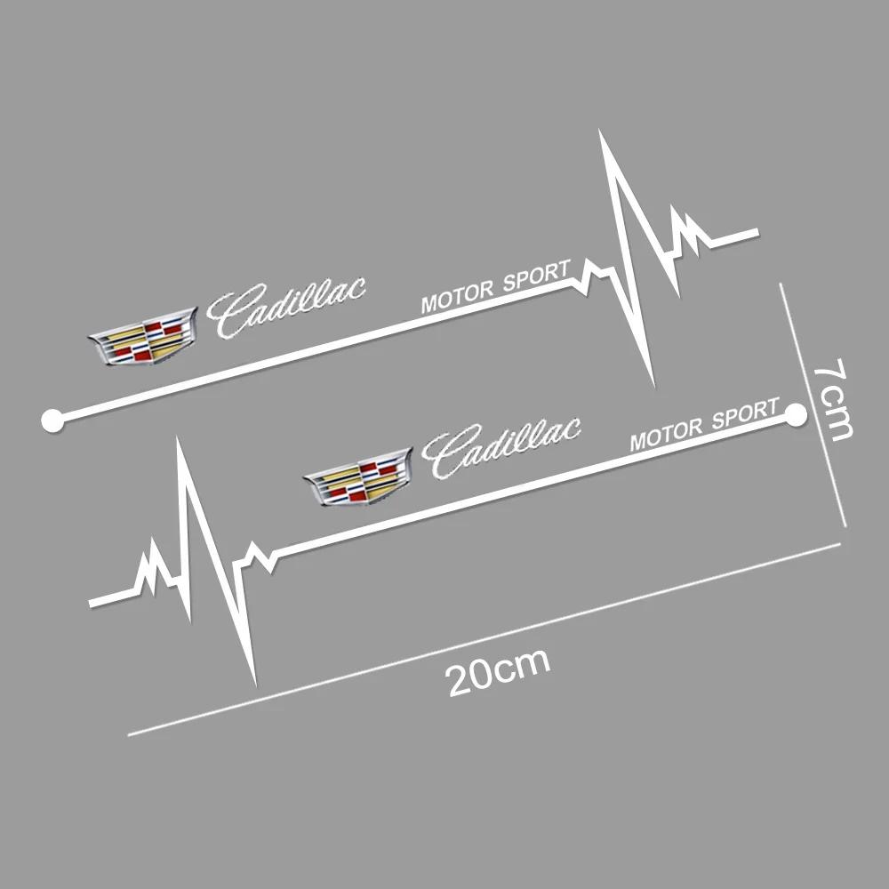 

2 шт. ПВХ Наклейки на боковые окна автомобиля Виниловые водонепроницаемые наклейки для Cadillac