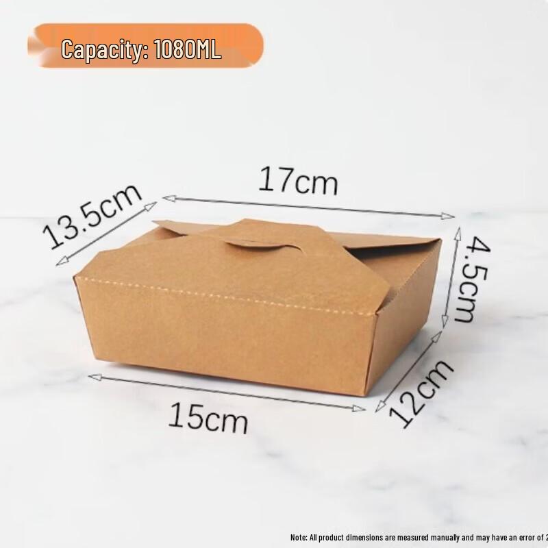 SIVIR Disposable Kraft Paper Packing Boxes