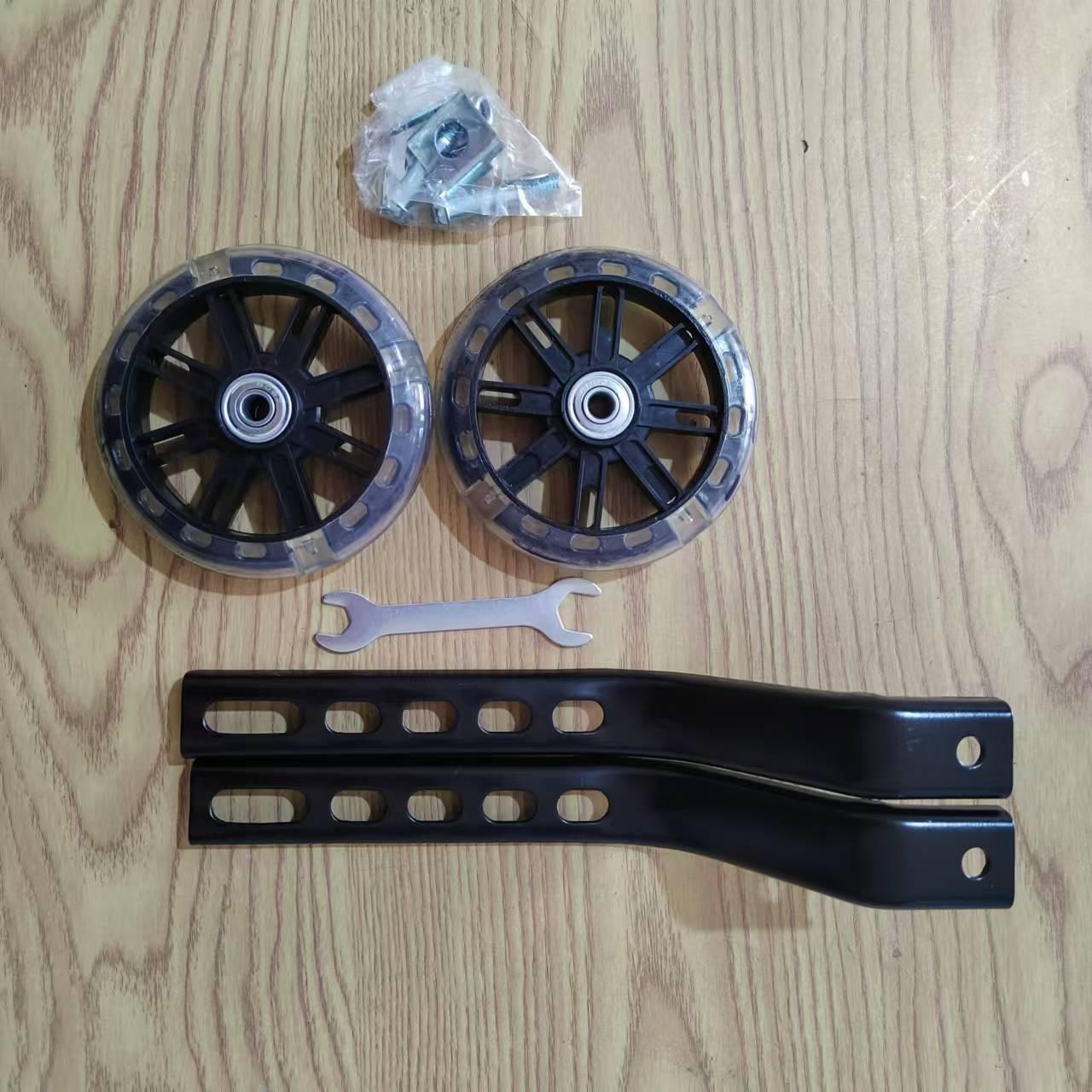 

2PCS Bicycle Training Wheel Accessories Wear Resistant Silent Balance Auxiliary Wheels Children Riding Universal12-20 Inch Bike чёрный