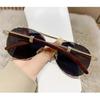 Mirror Square Round Sunglasses Women Men Colorful Minimalist Sun Glasses Metal Black Colors Designer Brand Outdoor Fashion