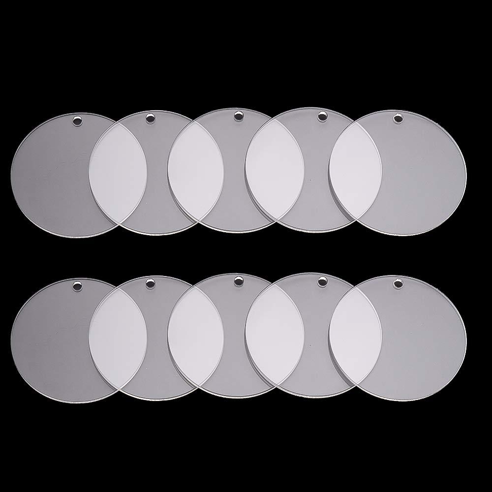 Disk Blanks Discs Keyrings Discs Circles Keychain Acrylic Clear Circle Acrylic Blank Keychain