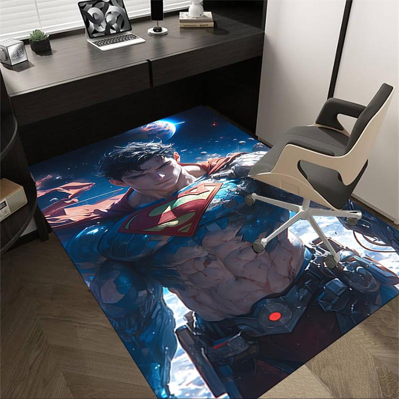 

1pc Superman Space Carpet, for Home & Office Decor, Desk Chair Carpet, Festive Gift,Conference Room CarpetL1088 60cm by 90cm